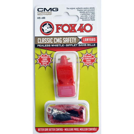 Whistle Fox 40 CMG Classic Safety + string 9603-0108 red Accessories/Referee accessories Your Sports Performance