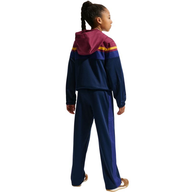 Nike FC Barcelona Home tracksuit for kids navy blue and burgundy IO3566 682