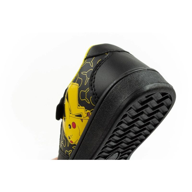 Leomil children's sports shoes Pokemon sneakers lightweight with velcro black