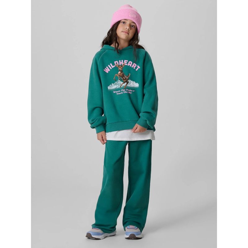 Girls' loose sweatshirt with hood 4F 4FJKAW26TSWSF3136-46S