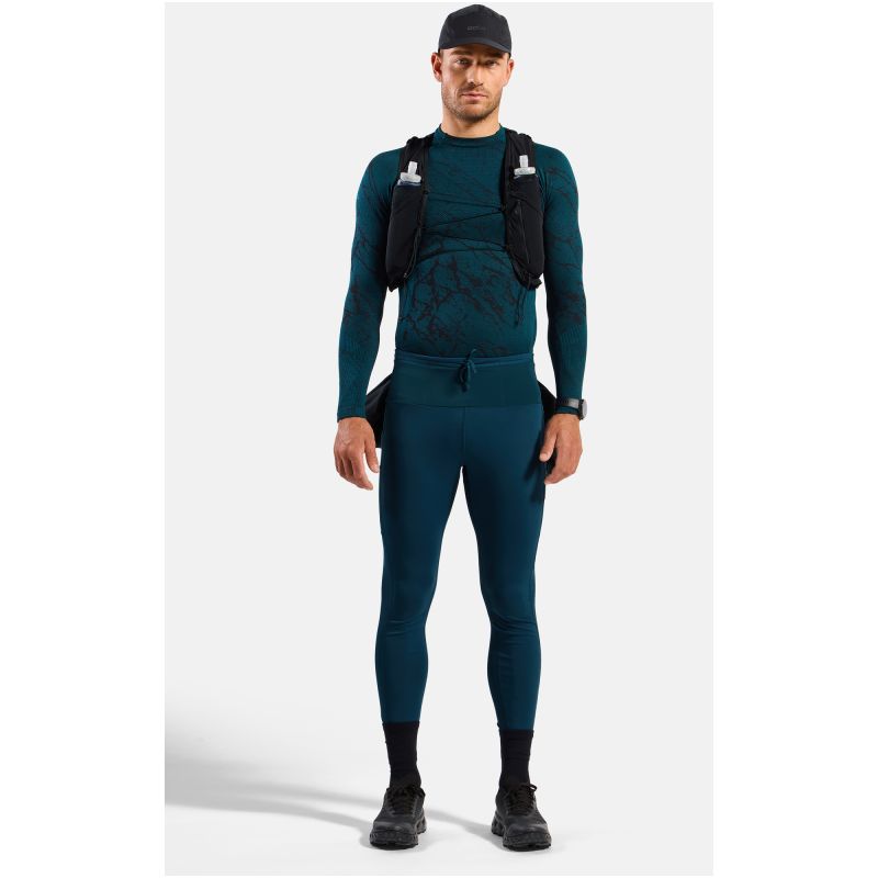 Men's Odlo X-ALP CARGO WINTER Tights, Green
