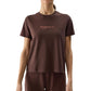 Women's T-shirt 4F F1354 dark brown 4FWSS24TTSHF1354 80S In preparation Your Sports Performance