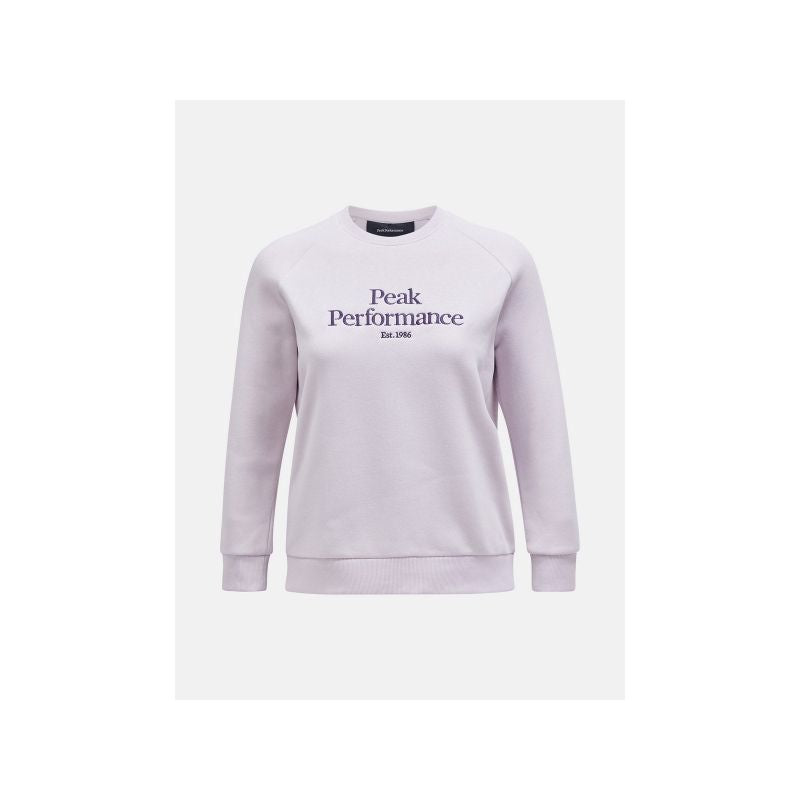 Peak Performance W Original Crew Purple Sweatshirt Import z PMSport Your Sports Performance