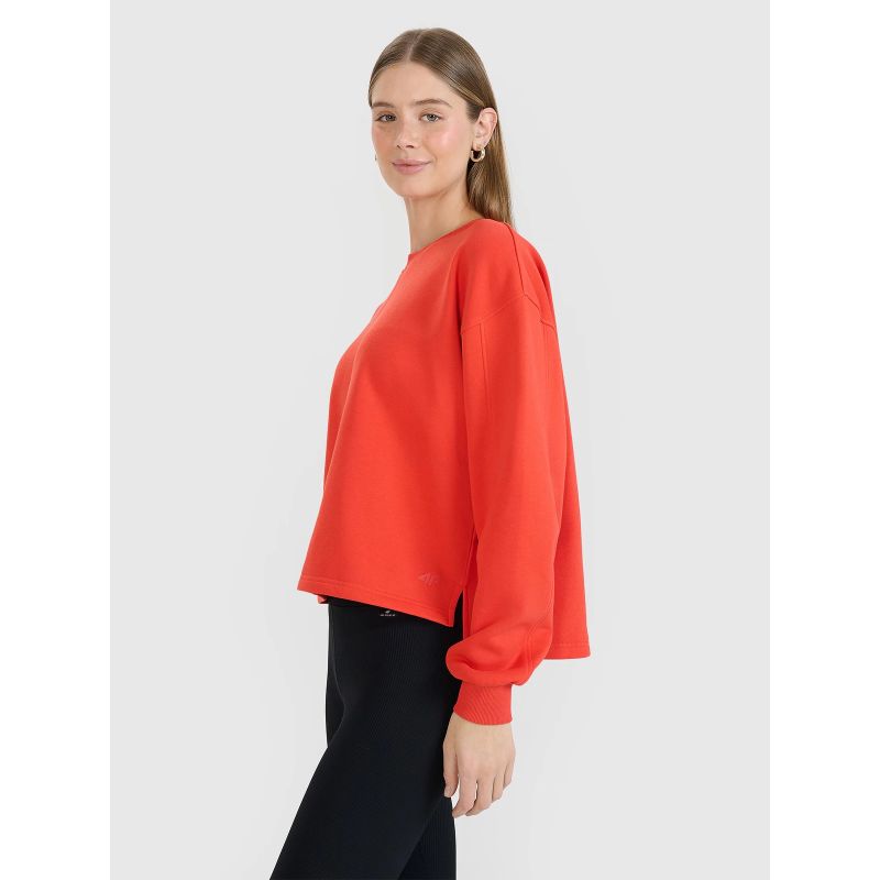 Oversized sweatshirt without a hood, unzipped, women's 4F 4FWSS25TSWSF1543-62S *Kategoria tymczasowa Your Sports Performance