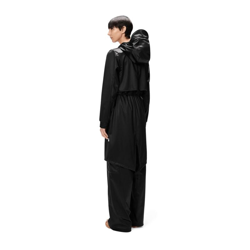 Rains waterproof coat STRING W PARKA W3 18550 84 BLACK GRAIN Clothing Your Sports Performance