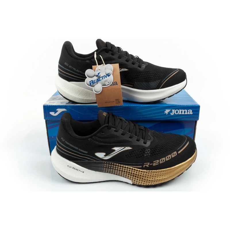 Joma men's sports shoes year 2000 2591 for running black comfortable