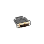 Lanberg AD-0010-BK adapter (HDMI F - DVI-D (24+1) M; black) Kable i adaptery/Adaptery, przejściówki Your Sports Performance