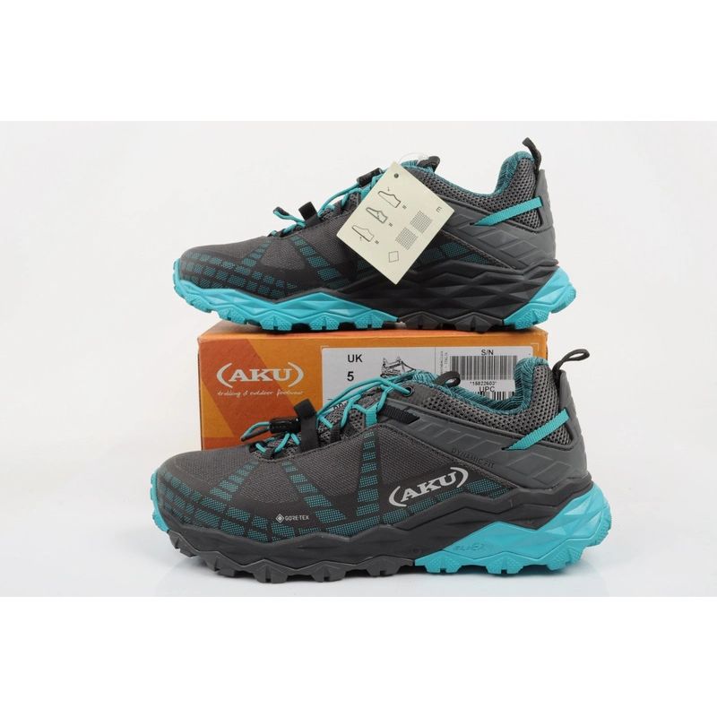 Aku women's Flyrock Gore-tex trekking sports shoes durable gray blue To be categorized Your Sports Performance