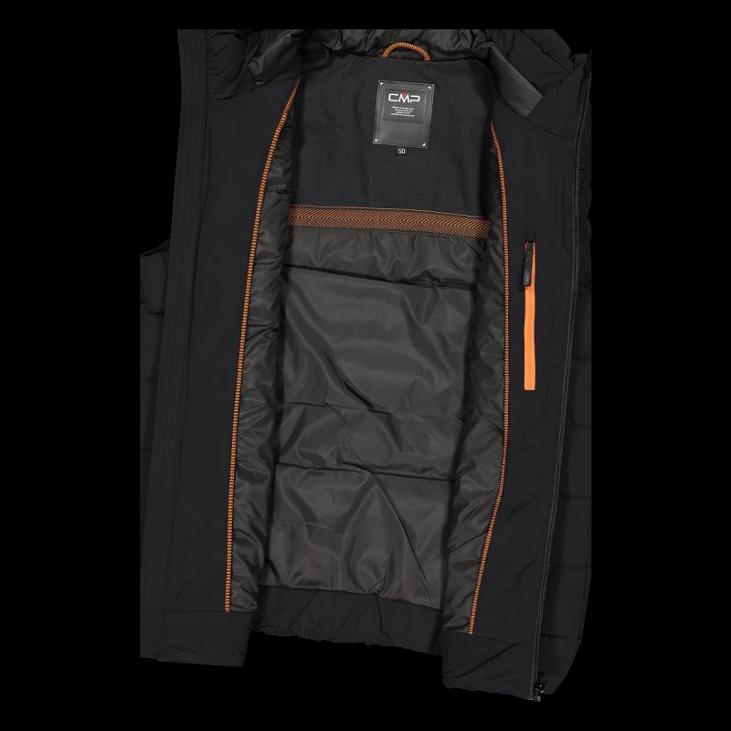 CMP men's insulated vest, winter sports vest, black (34K0757/U901) CMP