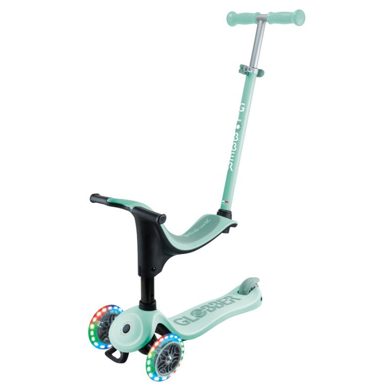 Scooter with seat GO•UP SPORTY LIGHTS (452-706-4 S) Accessories/Skating/Hulajnogi/Traditional/For kids/Globber Your Sports Performance