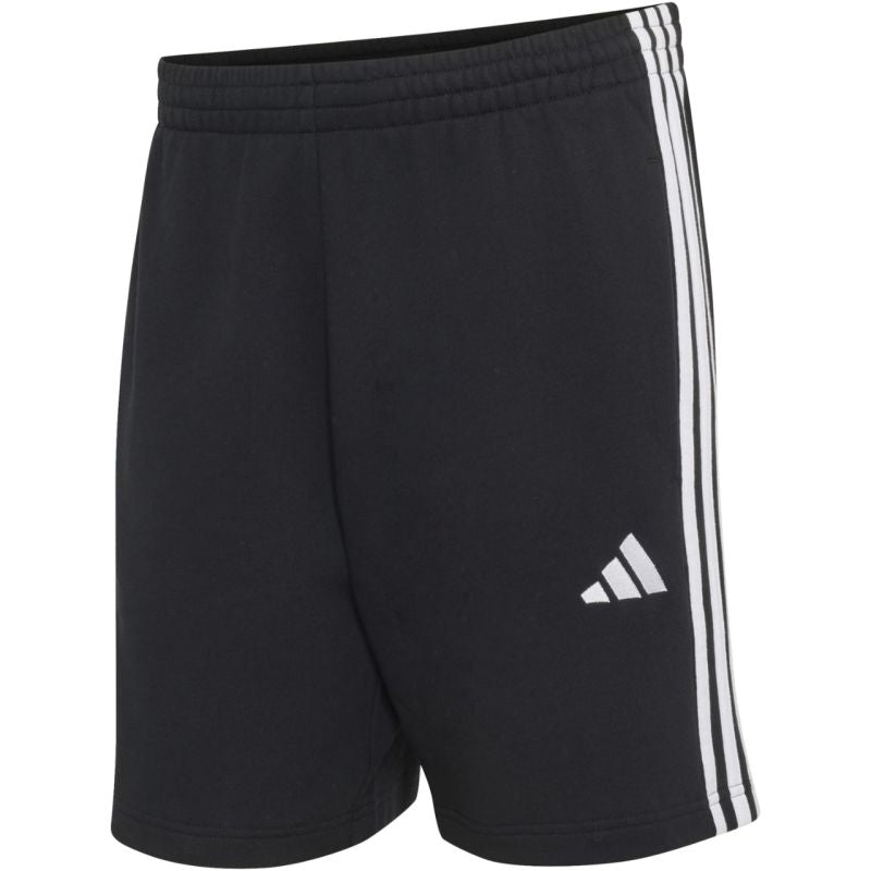 Men's adidas Essentials 3-Stripes French Terry Shorts Black KY6545