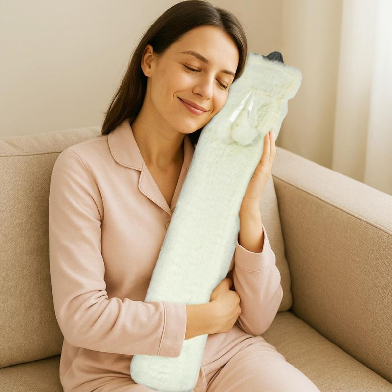 RUBBER HOT WATER BOTTLE IN ALPINA COVER 2L WHITE Home and Garden/Equipment Your Sports Performance