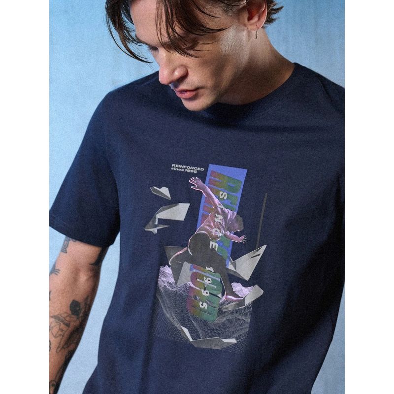 Men's regular printed T-shirt 4F 4FRSS26TTSHM3659-31S 4f
