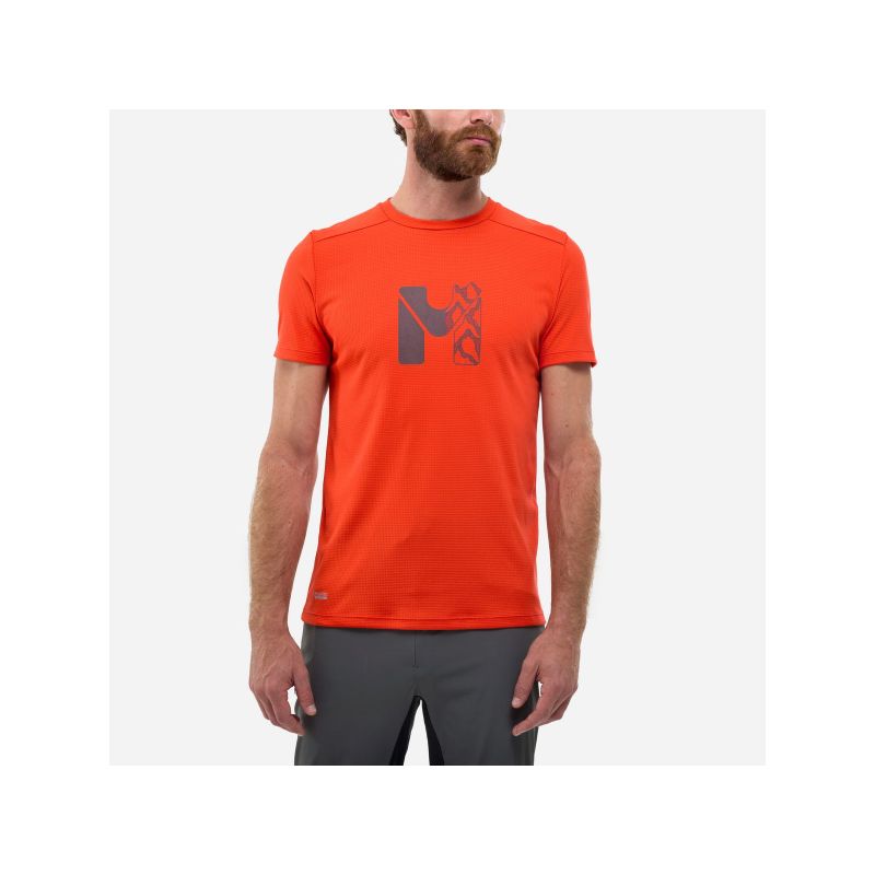 MILLET Kamet Map Ts Ss M men's t-shirt red