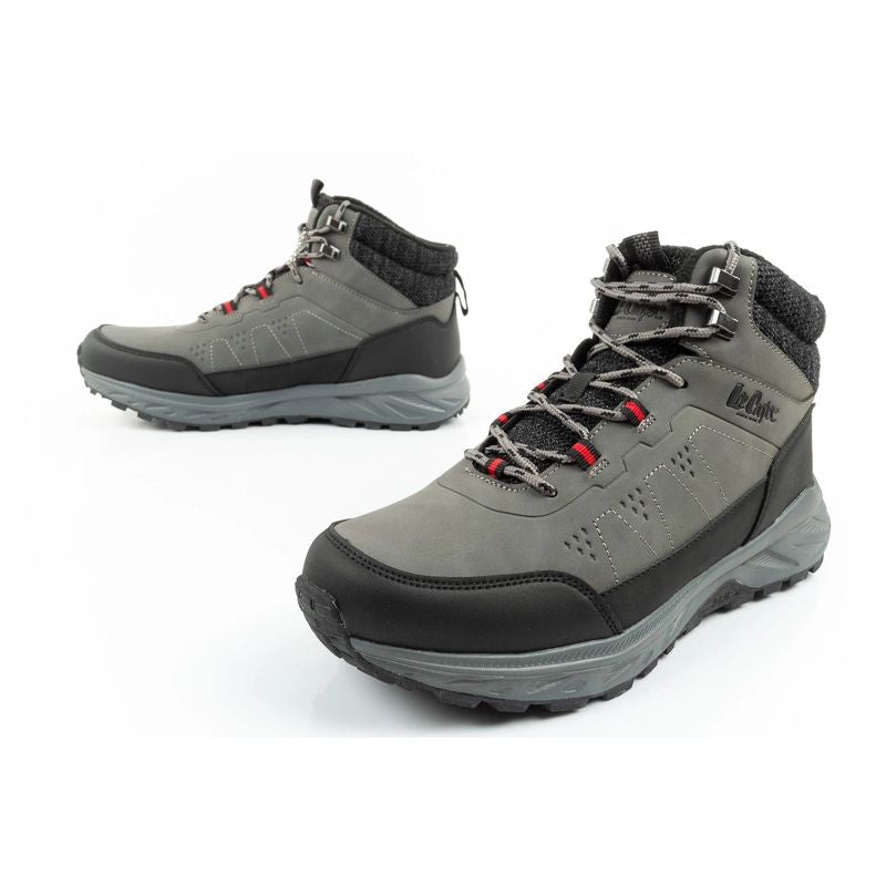 Lee Cooper men's winter hiking boots, insulated, ankle boots, gray Lee Cooper