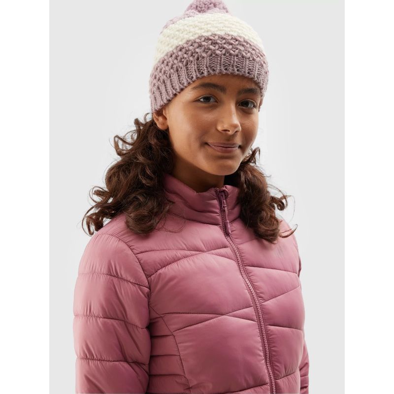 Girls' winter hat with wool 4F Junior *Kategoria tymczasowa Your Sports Performance