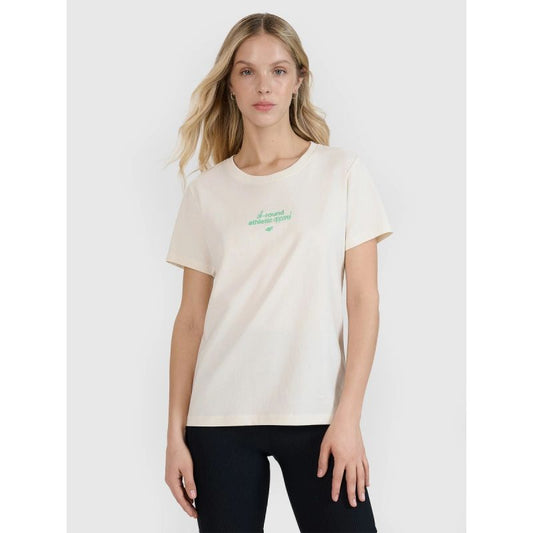 Women's regular printed T-shirt 4F 4FRSS25TTSHF2786-11S *Kategoria tymczasowa Your Sports Performance