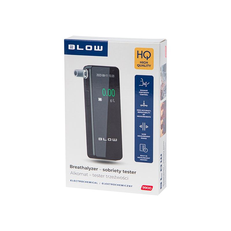 BLOW 9900 BLACK BREATHALYZER-SOBRIETY TESTER Elektronika i akcesoria/Alkomaty Your Sports Performance
