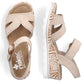Comfortable wedge sandals Rieker W RKR595, beige Footwear/Lifestyle/Rieker Your Sports Performance
