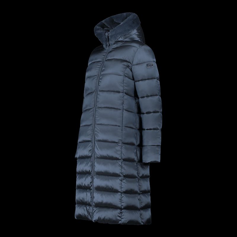 CMP women's winter jacket with hood, long insulated coat, navy blue (34K0046F/L635) In preparation Your Sports Performance