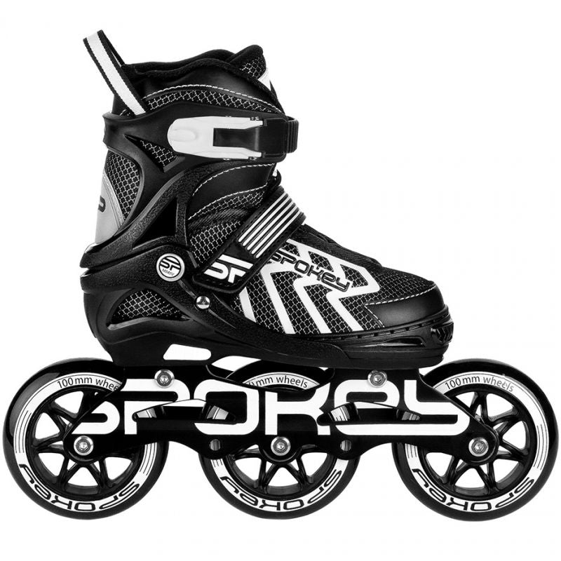 Inline skates Spokey Khan Bk / Wh Jr 927032-927033 Accessories/Skating/Rolki (pozostałe) Your Sports Performance