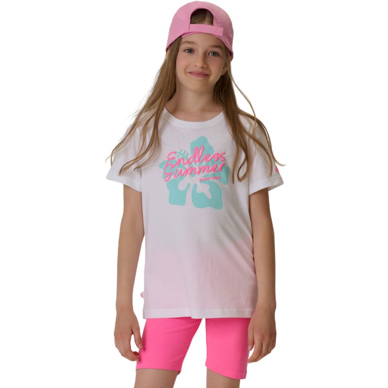 T-shirt for girls 4F F2938 white 4FJWSS26TTSHF2938 10S