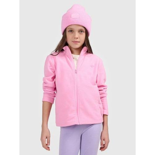 Regular fleece without hood for girls 4F 4FJRSS26TFLEF507-56S 4f