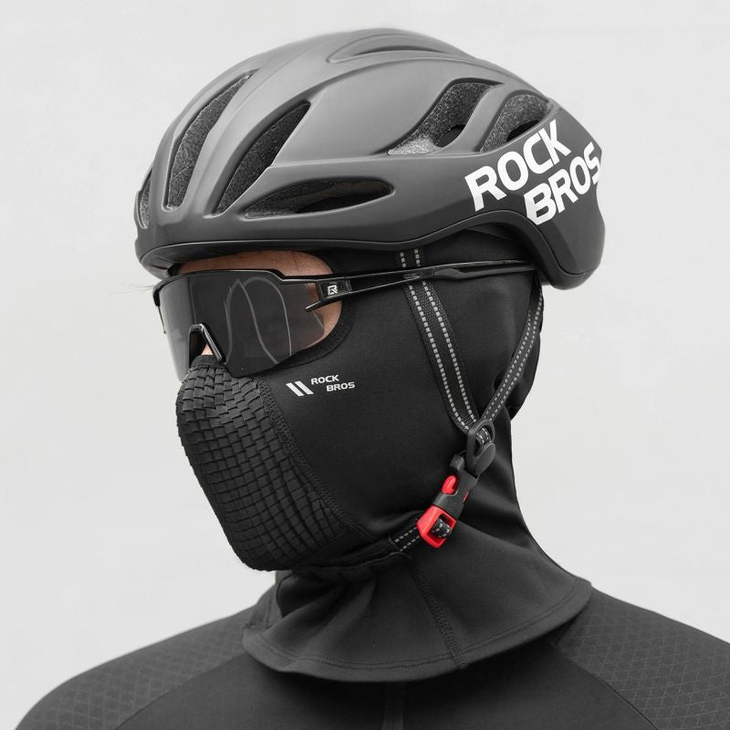 Rockbros LF25699 Fleece Bicycle Balaclava - Black Rockbros