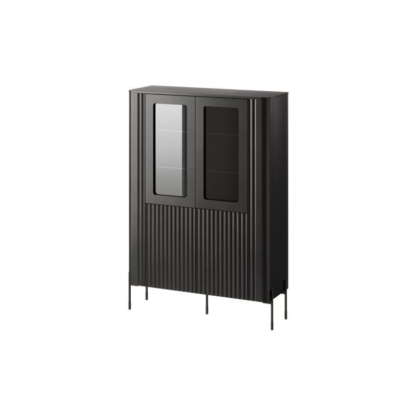 VERA display cabinet 110x40x160 black matt Bufety i witryny/Bufety i witryny na drewnianej podstawie Your Sports Performance