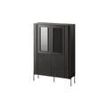 VERA display cabinet 110x40x160 black matt Bufety i witryny/Bufety i witryny na drewnianej podstawie Your Sports Performance