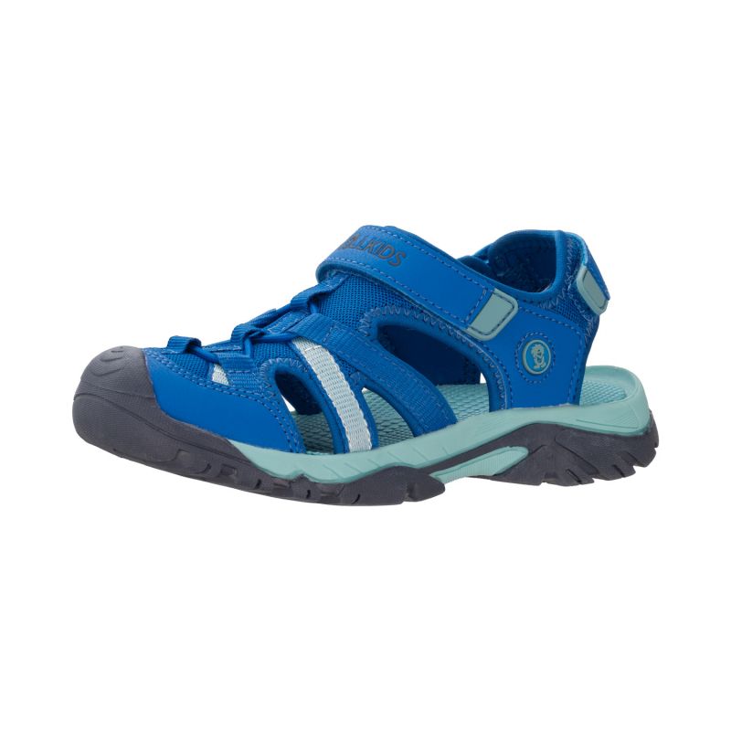 Trollkids Kids Stavanger Sandal XT cobalt blue/dusky turquoise/dark navy children's sports sandals for boys/girls (659-199) In preparation Your Sports Performance