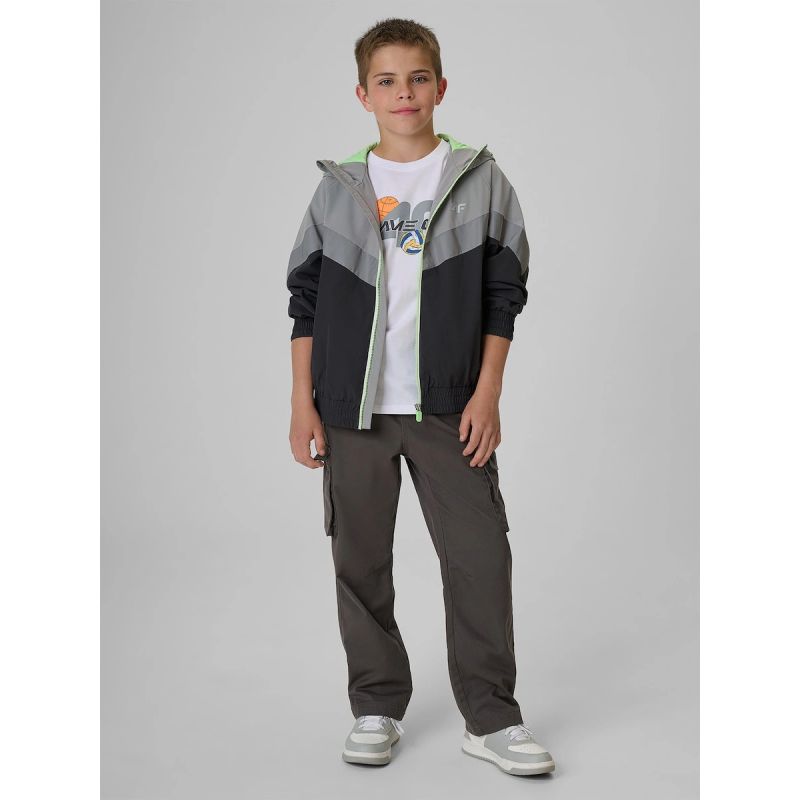 Boys' regular-fit printed T-shirt 4F 4FJRAW26TTSHM4346-10S