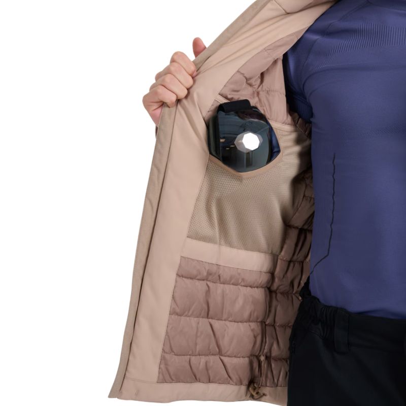 Men's ski jacket 4F M0787 beige 4FWAW25TTJAM0787 83S In preparation Your Sports Performance