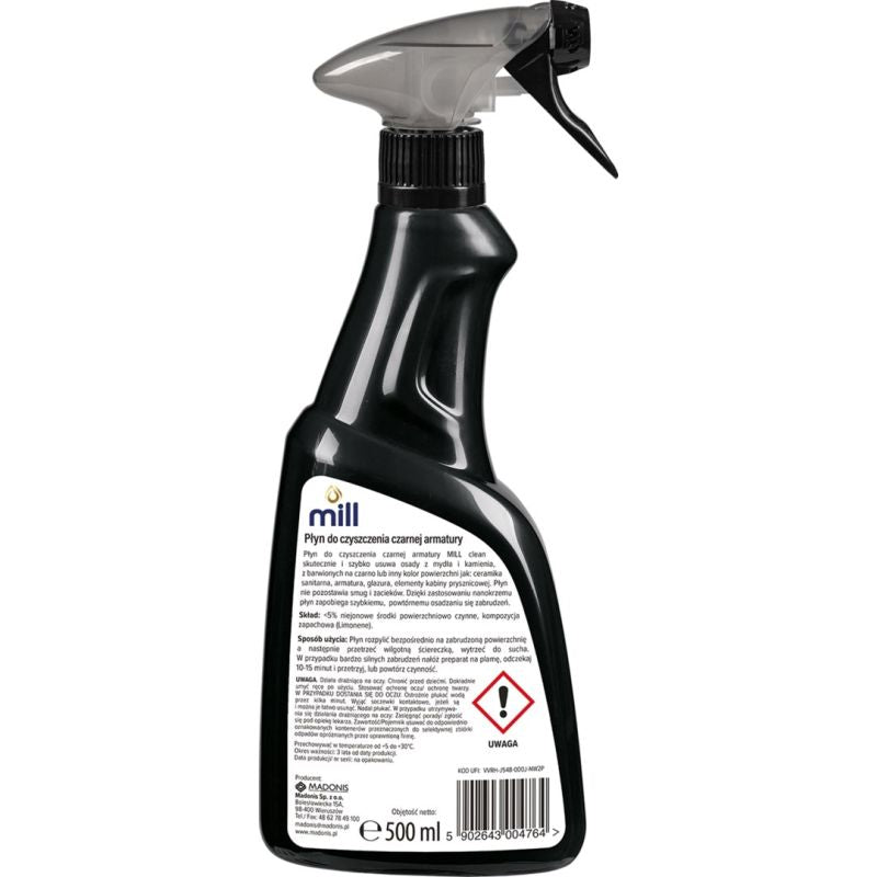 MILL Clean black fittings cleaning fluid 500 ml Chemia/Preparaty do mycia i nabłyszczania powierzchni Your Sports Performance