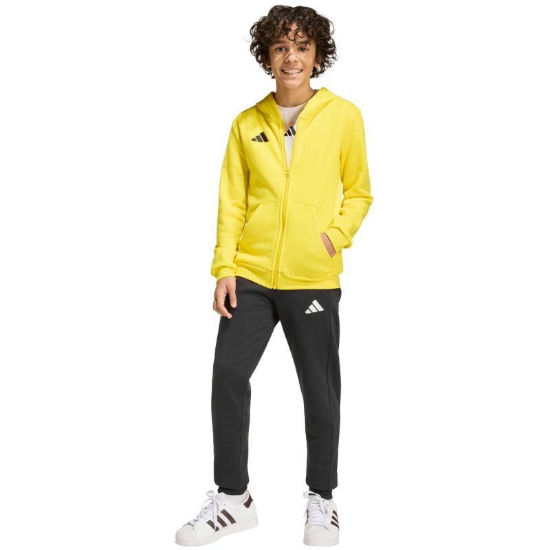 adidas Entrada 26 Full Zip Hoodie Yellow KH1777