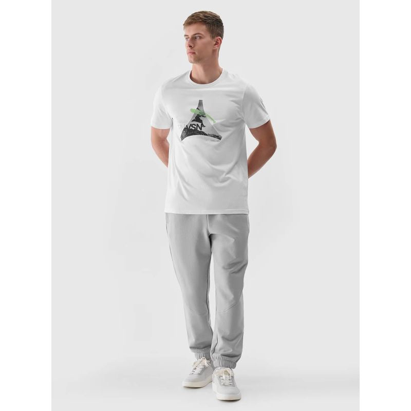 Men's regular printed T-shirt 4F 4FRAW24TTSHM2301-10S *Kategoria tymczasowa Your Sports Performance