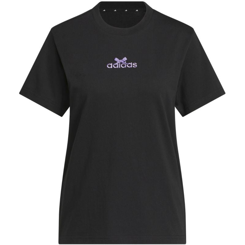 adidas Bow on Linear Logo Graphic Women's T-Shirt Black KB2400