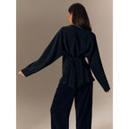 Women's regular sweatshirt with ties and modal 4F 4FRSS26TSWSF2784-20S