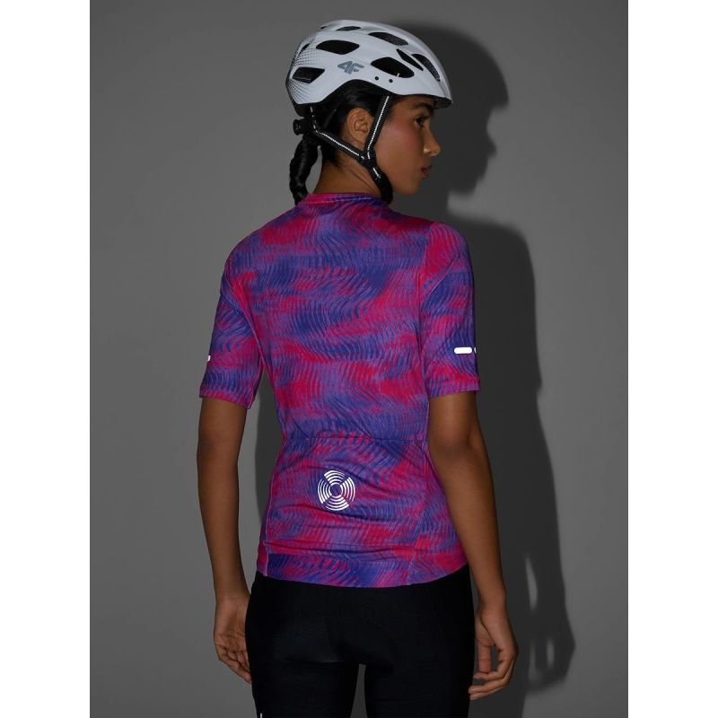 Women's cycling jersey with UPF50+ filter 4F 4FRSS26TFTSF2453-53A