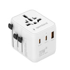 GEMBIRD UNIVERSAL TRAVEL ADAPTER 20W, WHITE Kable i adaptery/Adaptery, przejściówki Your Sports Performance