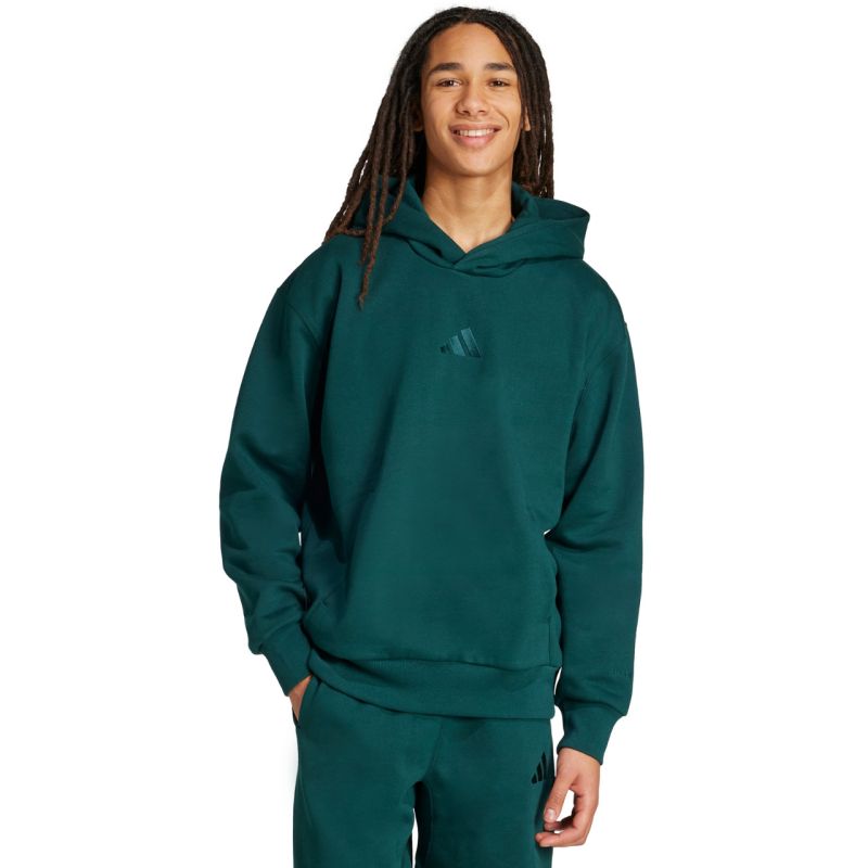 Men's adidas ALL SZN Fleece Hoodie green KB8527 In preparation Adidas