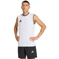 Men's adidas Entrada 26 Sleeveless Jersey White KB3928