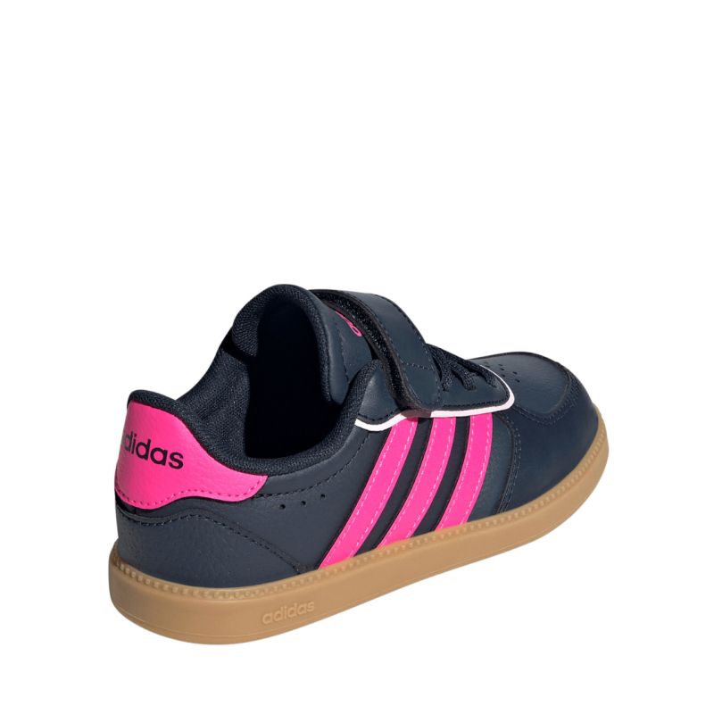 adidas Breaknet Sleek navy blue and pink kids' shoes JQ3060
