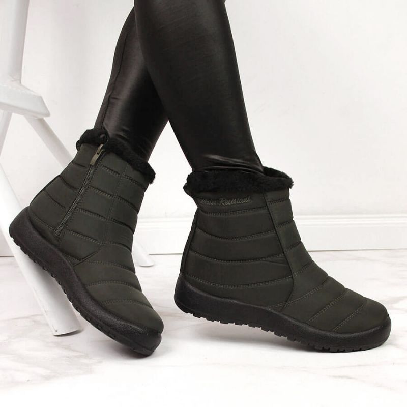 Waterproof snow boots with zipper NEWS W EVE181D khaki Footwear/Outdoor/News Your Sports Performance