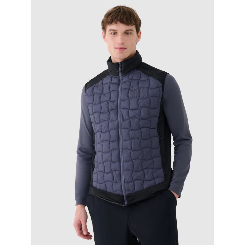 Men's down trekking vest with Primaloft filling Black 4F 4FWSS25TVJAM177-22S *Kategoria tymczasowa Your Sports Performance