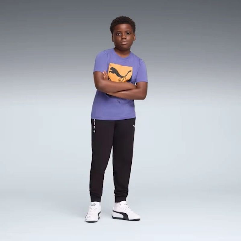 Puma BMW MMS Kids' Sweatpants Black Comfortable Sporty Style To be categorized Your Sports Performance