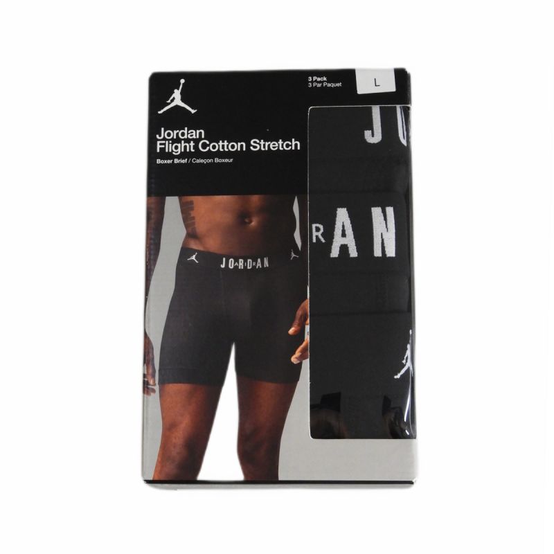 Comfortable men's boxer briefs Jordan Boxers 3-pack Black - JM0622-023 Odzież/Odzież koszykarska/Bielizna koszykarska Your Sports Performance