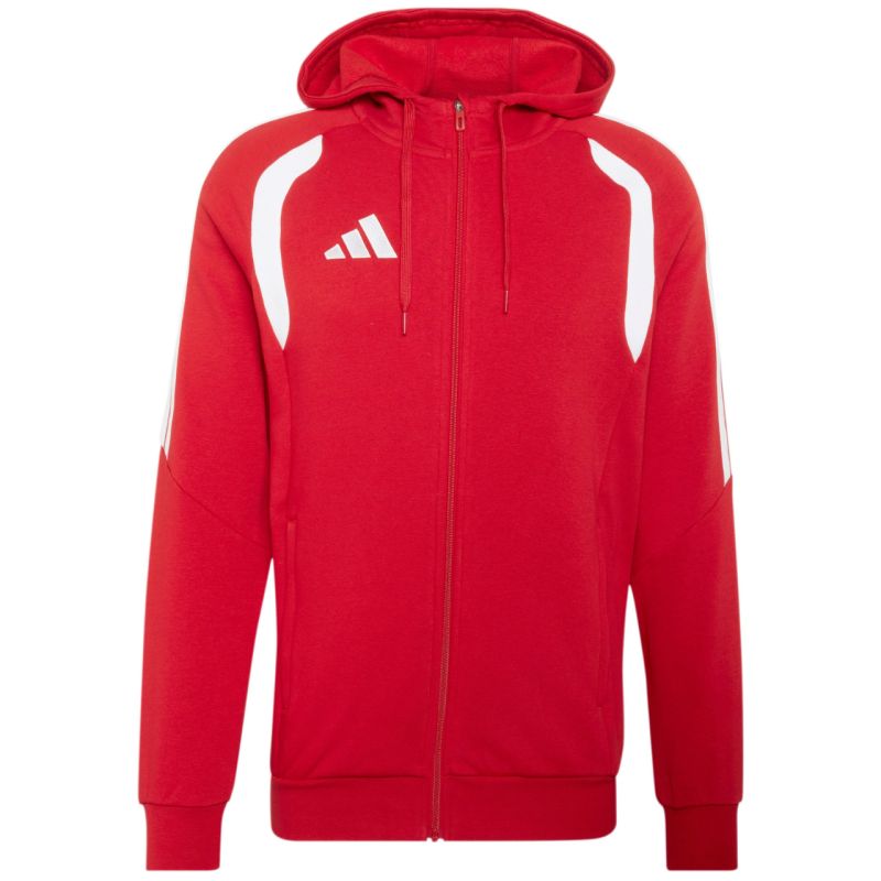 Men's adidas Tiro 26 League Sweat Full Zip Hoodie red KF9106