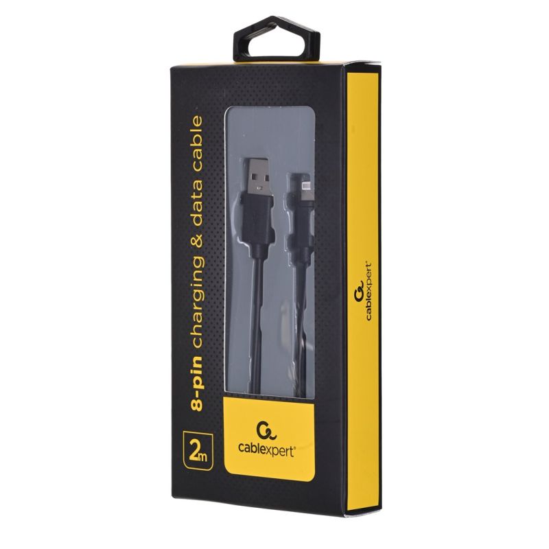 GEMBIRD CC-USB2-AMLM-2M cable (USB 2.0 M - Lightning M; 2m; black) In preparation Your Sports Performance