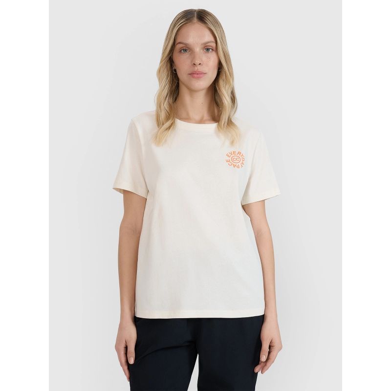 Women's oversize printed T-shirt 4F 4FWSS25TTSHF1994-11S *Kategoria tymczasowa Your Sports Performance